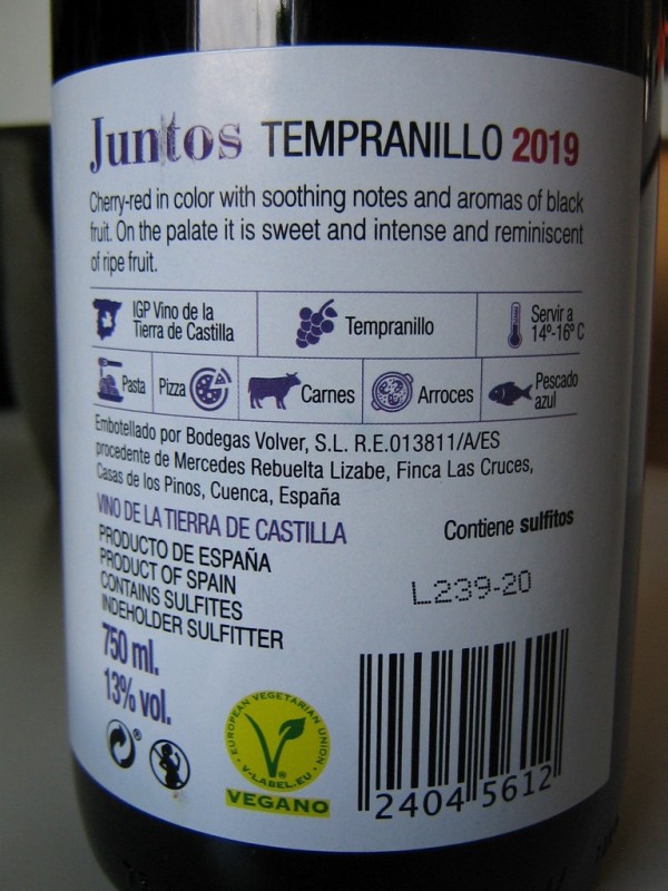 Juntos tempranillo 2019