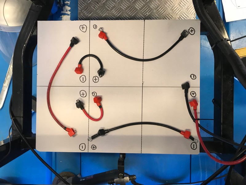 Tilslutning af batterier MOTOCR CARGO