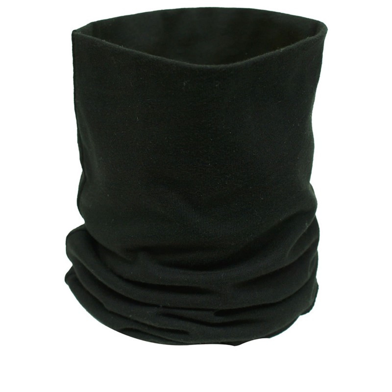 Black Cotton Motorcycle Neck Tube Bike Helmet Warmer Thermal Scarf Motorbike