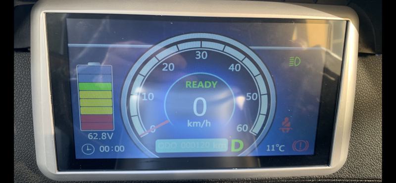 Batteriet aflæst efter 28 km