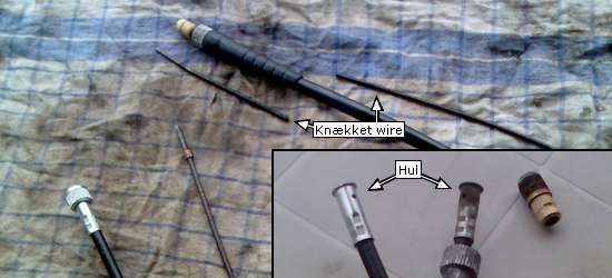 knækket speedometer wire